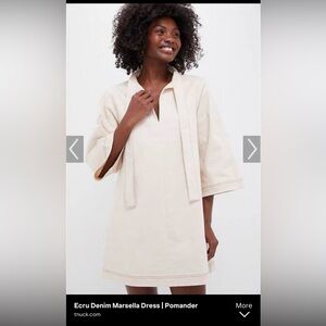 NWT Tuckernuck Pomander Place Ecru Denim Marsella Dress XS